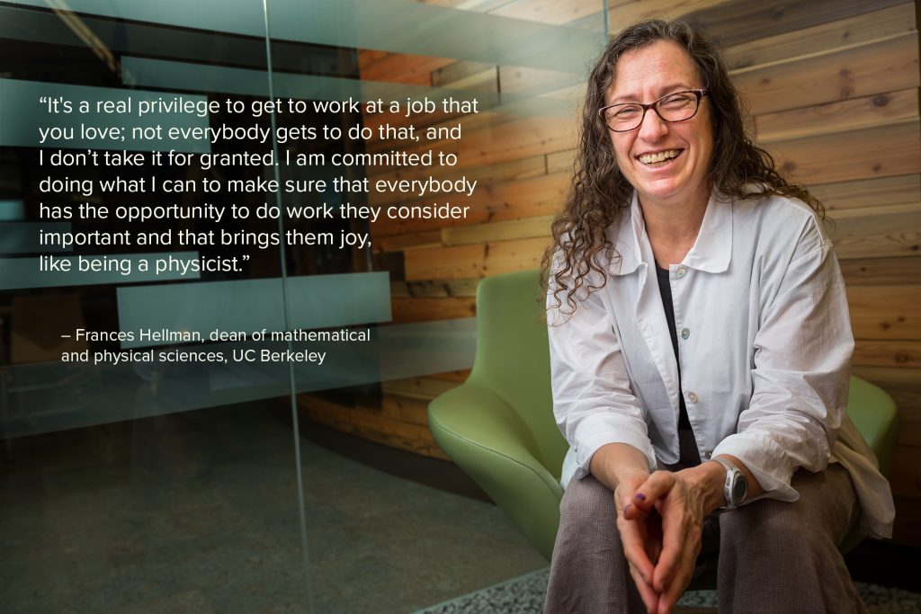 Photo of Frances Hellman, Dean of Mathematical and Physical Sciences, UC Berkeley