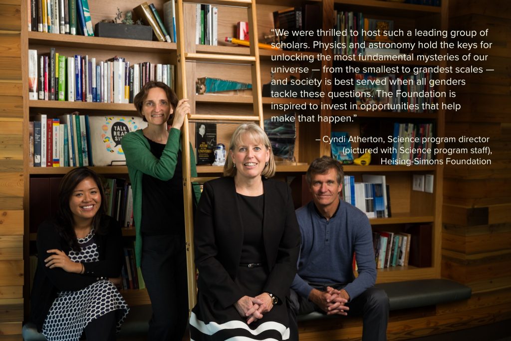 Photo of Cyndi Atherton, Science Program Director (pictured with Science program staff), Heising-Simons Foundation