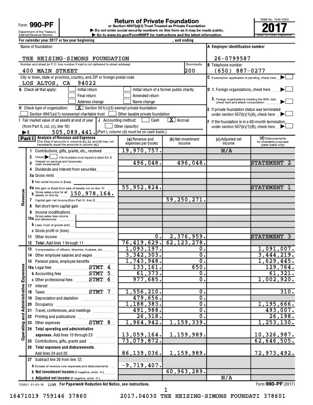 Download the 2017 Form 990-PF