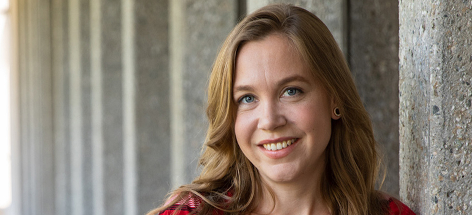 Photo of Dr. Katherine de Kleer smiling at camera.