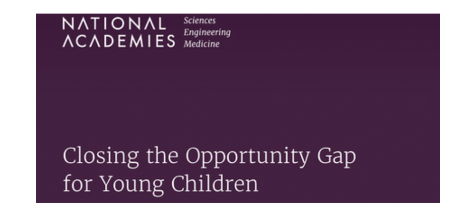 Cover of Closing the Opportunity Gap for Young Children report.
