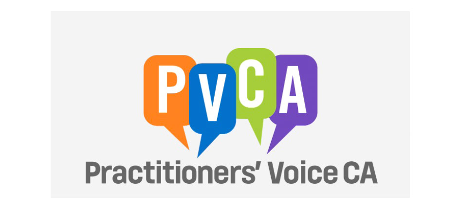 Practitioners’ Voice California logo.